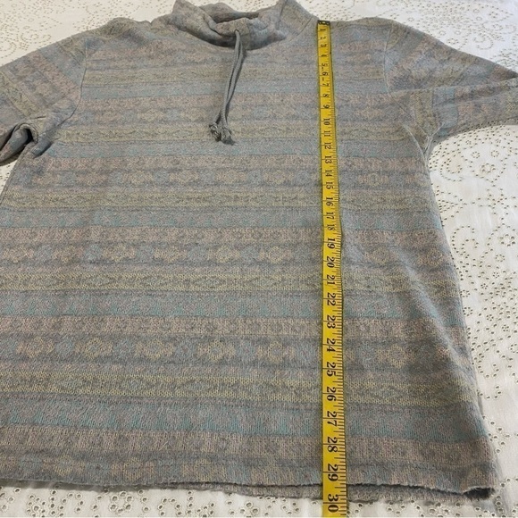 Vintage oversized cowl neck fleece pullover size M - Picture 8 of 8